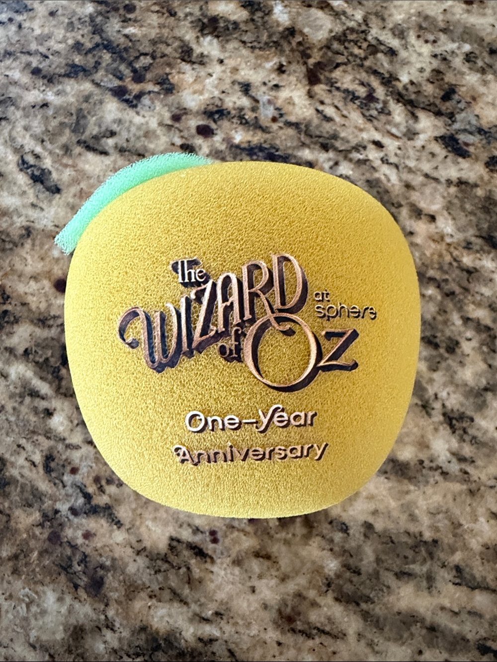 Wizard of Oz One-Year Anniversary Golden Apple Sphere